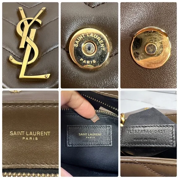 YSL Yves Saint Laurent LouLou Lou Lou Chain Handbag Shoulder Bag Crossbody Purse - Picture 10 of 10